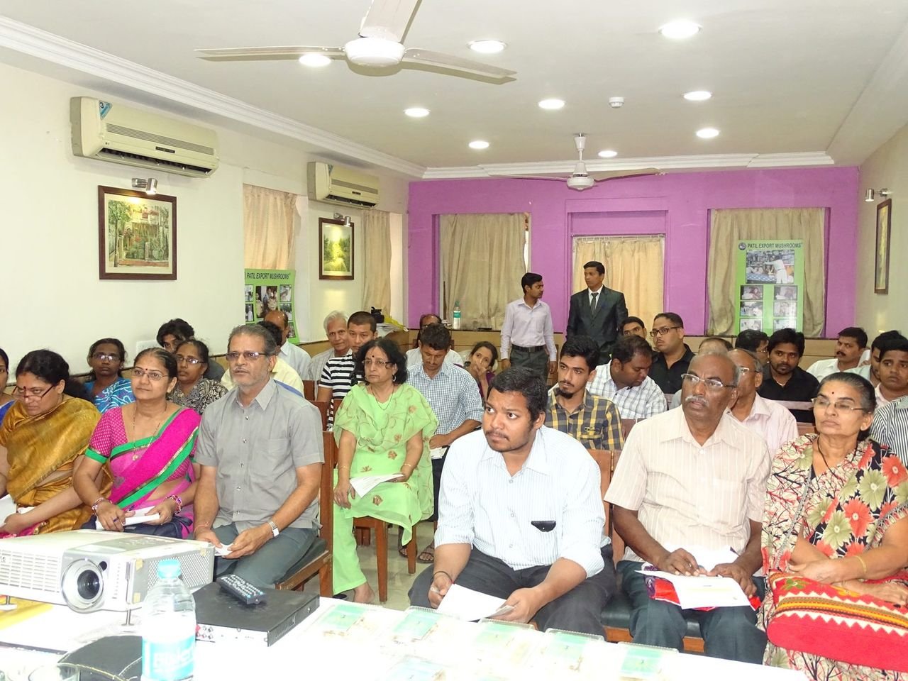 Trainees attending a Mahagro India seminar hall session